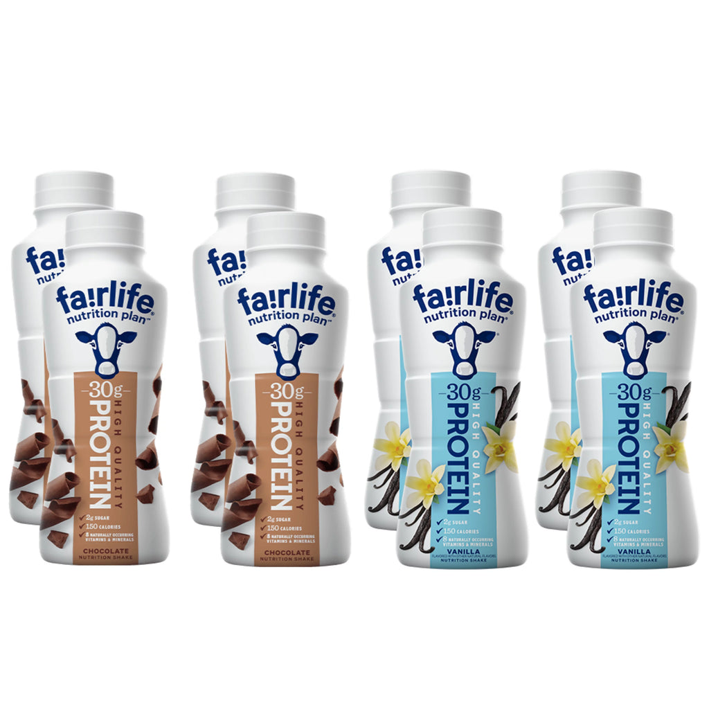 High Protein Shake Variety Pack - Chocolate & Vanilla - 11.5 Fl Oz (8 Pack) M16514