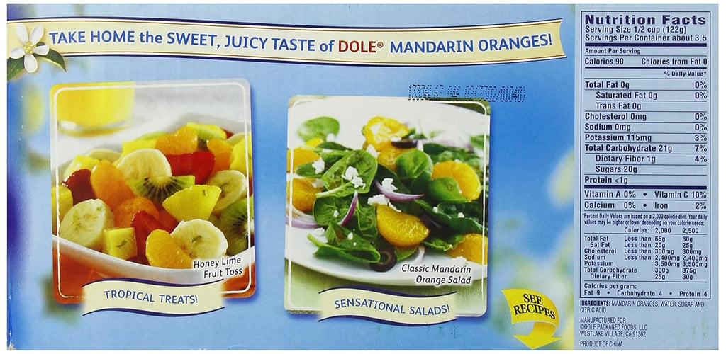 Mandarin Oranges in Light Syrup, 15 Ounce Cans (Pack of 6) C185
