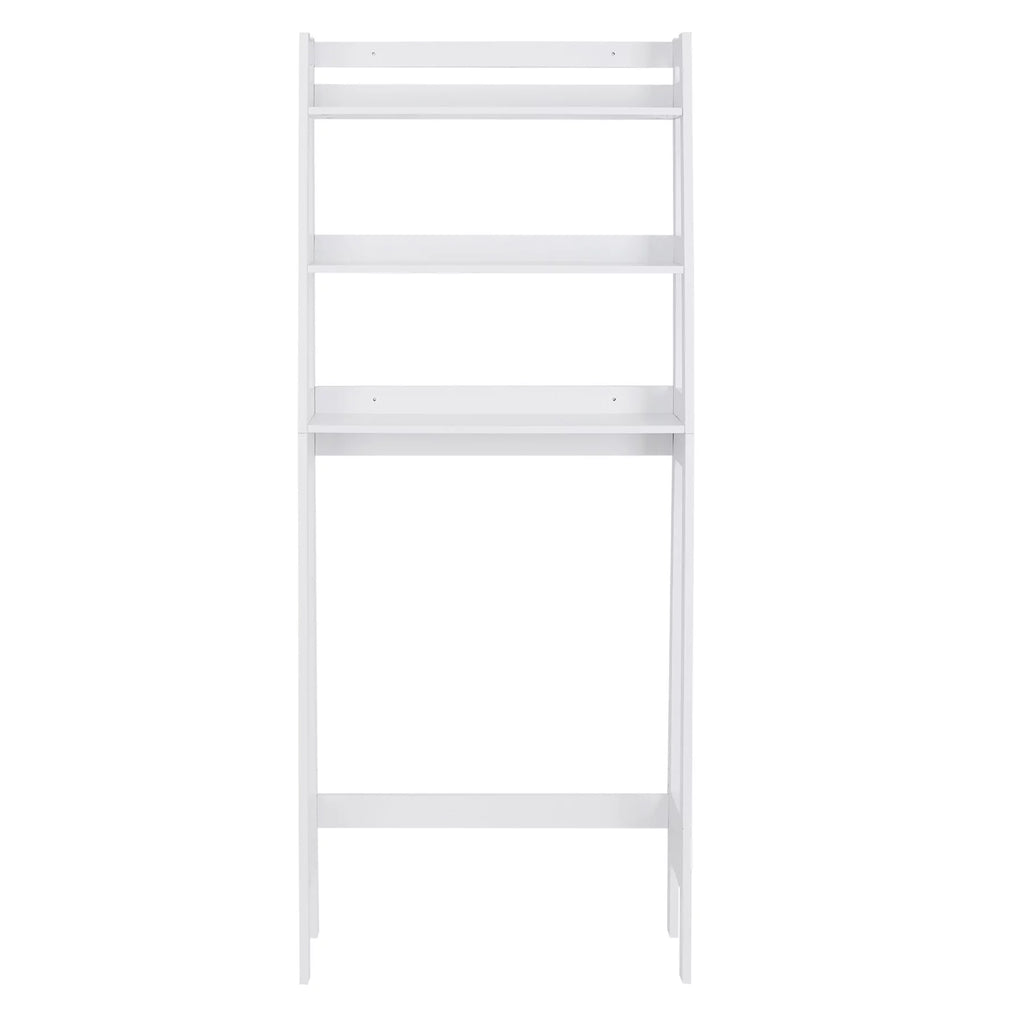 White 3-Tier Wooden Over-The-Toilet Storage Shelf C868