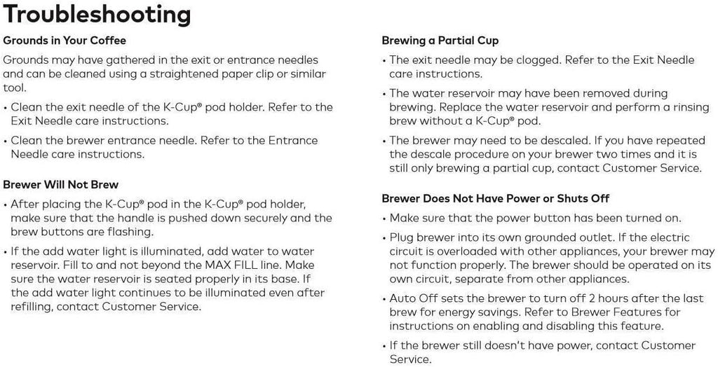Black Single Serve K-Cup Pod Coffee Brewer B356448