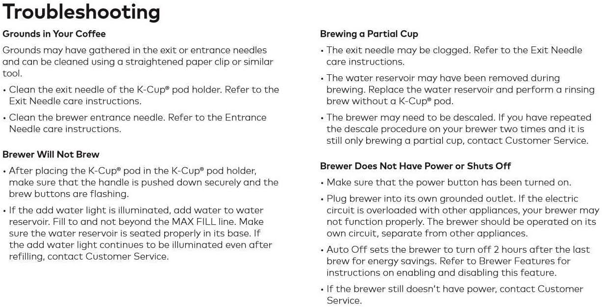 Black Single Serve K-Cup Pod Coffee Brewer B356448