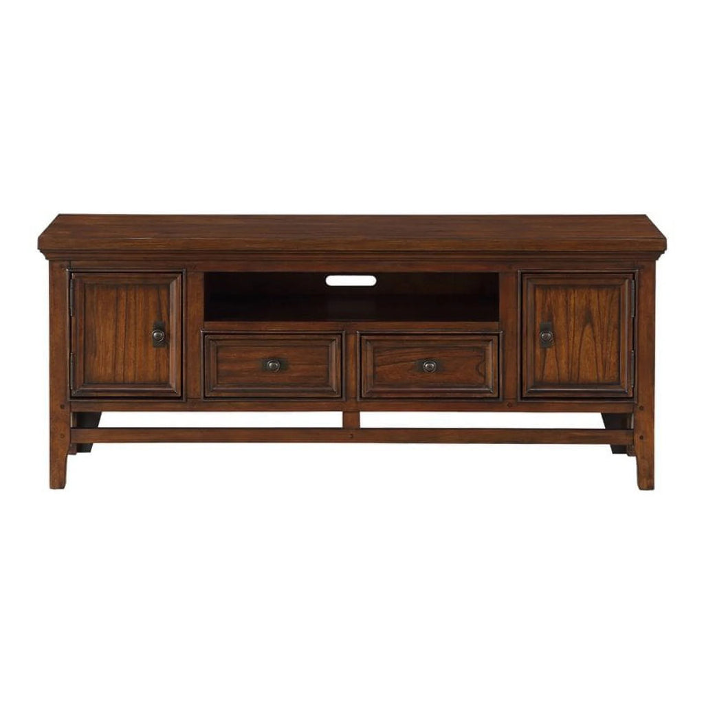 Brown Cherry Wood TV Stand K74378