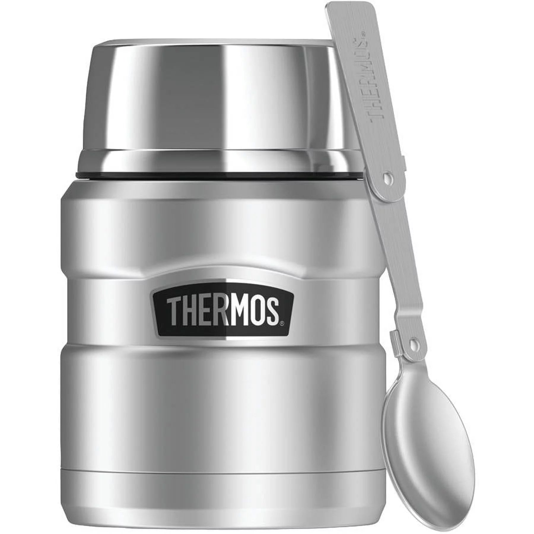 16 Ounce Stainless Steel Food Jar with Folding Spoon Y263196