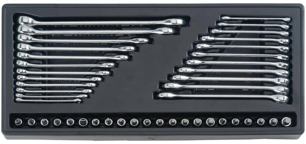 1/4, 3/8 and 1/2 in. Drive Metric and SAE 6 and 12 Point Mechanic's Tool Set 308 pc. P359849