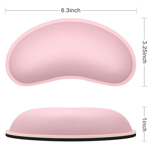 Brown Leather Memory Foam Keyboard Wrist Rest Pad Set J8741
