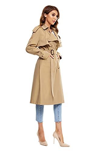 Double-breasted 100% Cotton Trench Coat J3990