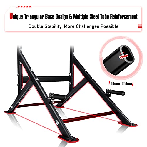 Power Tower Pull Up Dip Station Home Gym Strength Training Fitness Equipment D601