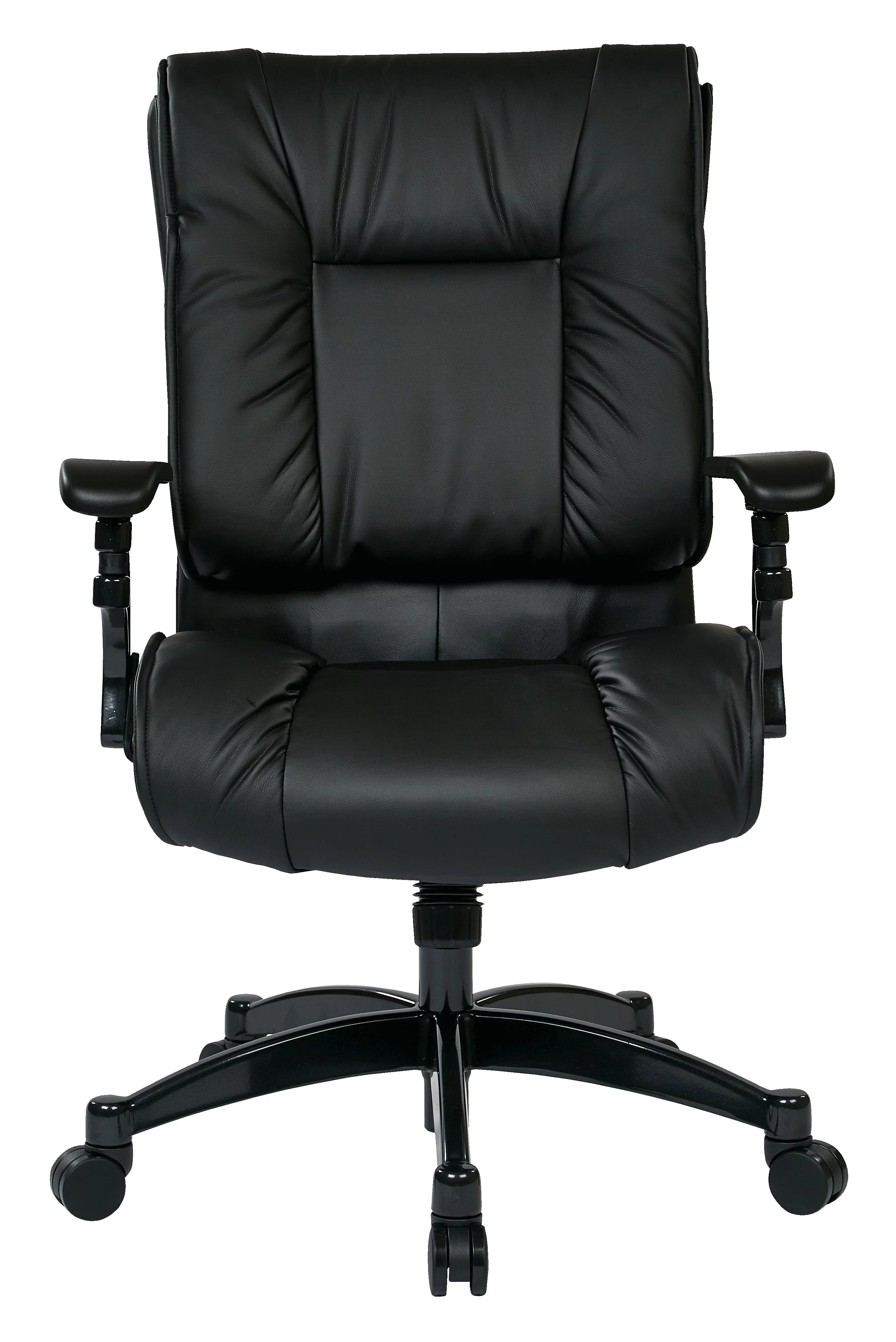 Black Bonded Leather Conference Chair with Cantilever Arms O893