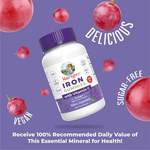 Sugar Free Iron Gummies with Vitamin C, 60 Count Y412191