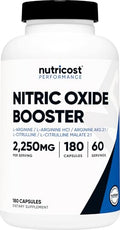 2250mg Nitric Oxide Booster, 180 Capsules O874346