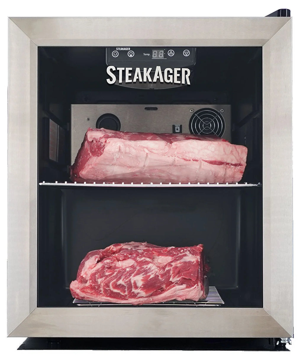 Black and Stainless Steel Home Beef Dry Aging Refrigerator with 20Lbs Capacity H20550