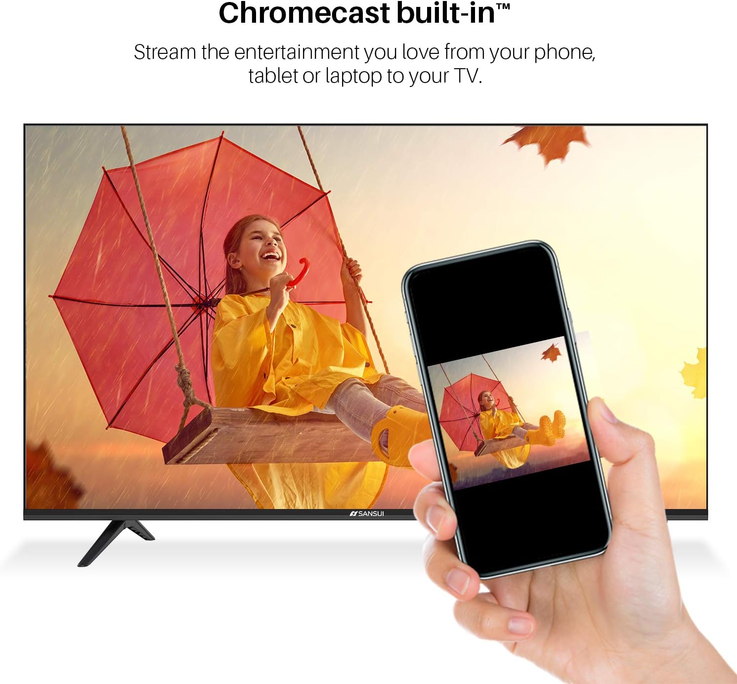 55 inch 4K UHD HDR Smart LED Android TV L841