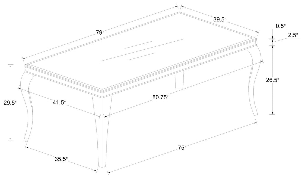 Rectangular Glass Top Dining Table White and Chrome N632253