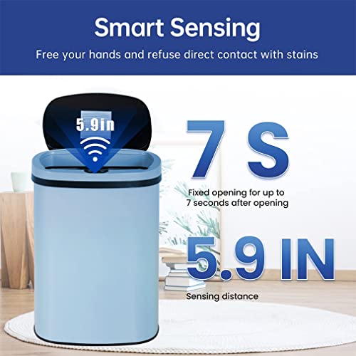 13 Gallon Automatic Stainless Steel Kitchen Trash Can G632