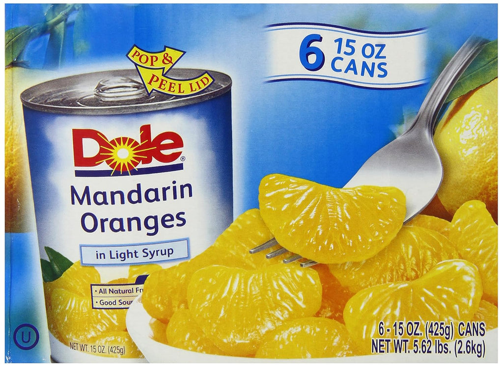 Mandarin Oranges in Light Syrup, 15 Ounce Cans (Pack of 6) C185