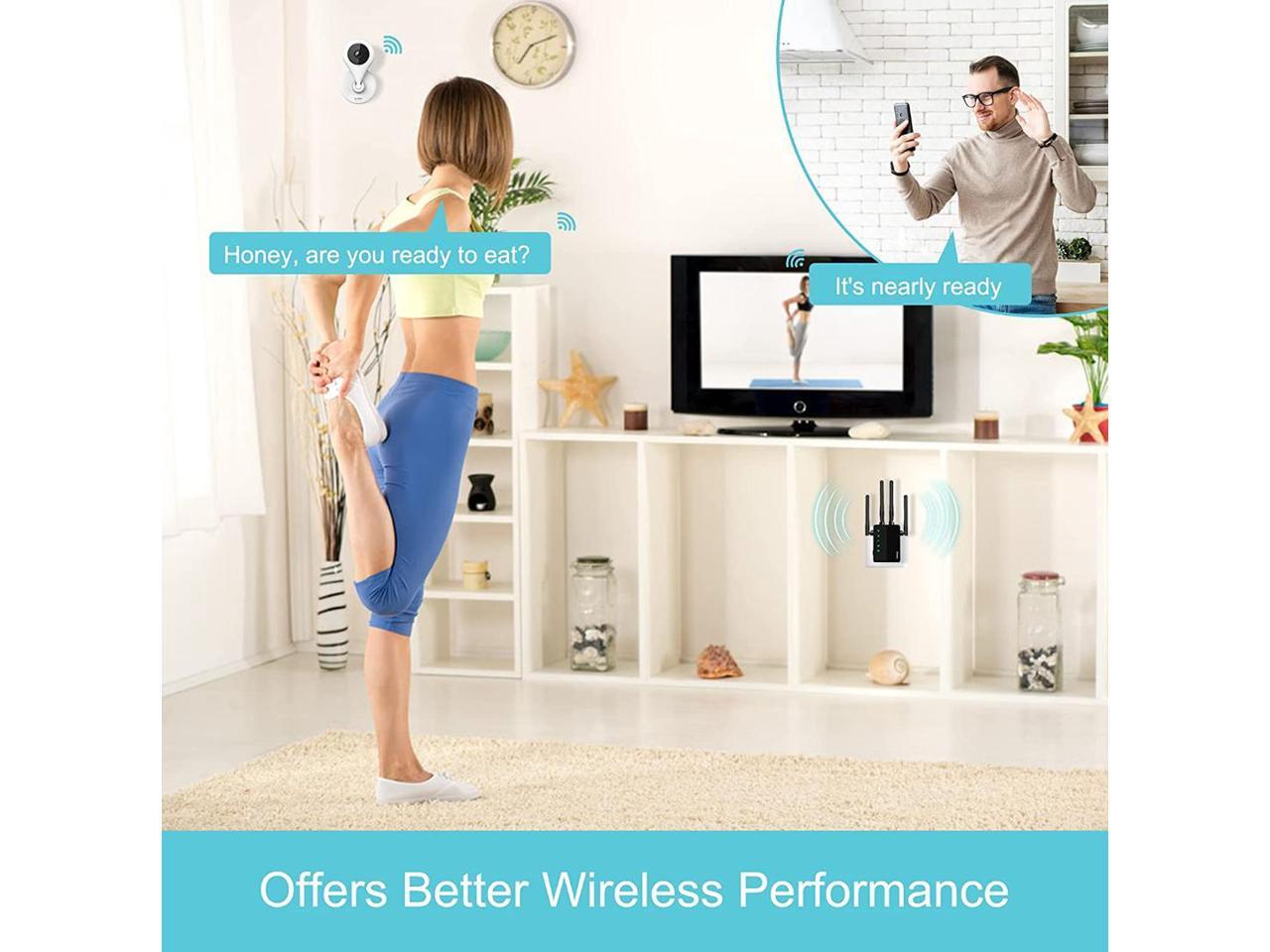 WiFi Extender 1200 Mbps Dual-Band Wireless Signal Booster E9553