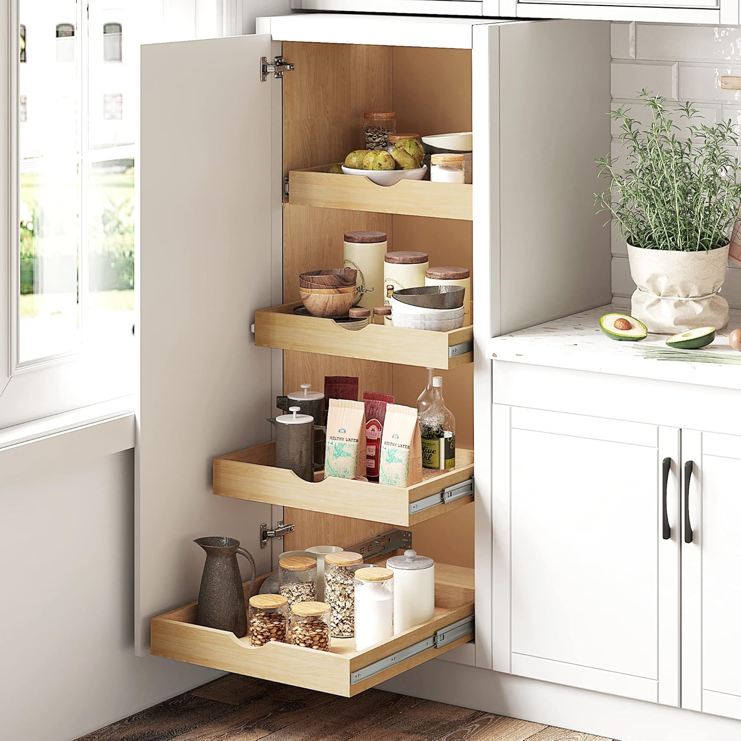 Pull Out Wood Cabinet Shelf (32" Wide) V9416