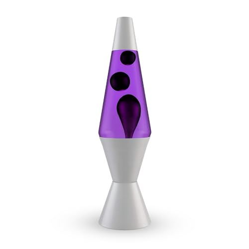 Black and Purple Liquid Motion Lava Night Light 14.5" I80799