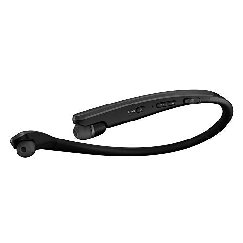 Black Wireless Bluetooth Neckband Earbuds Q259547