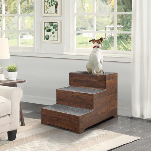 Extra Wide Wooden Pet Steps Z1654