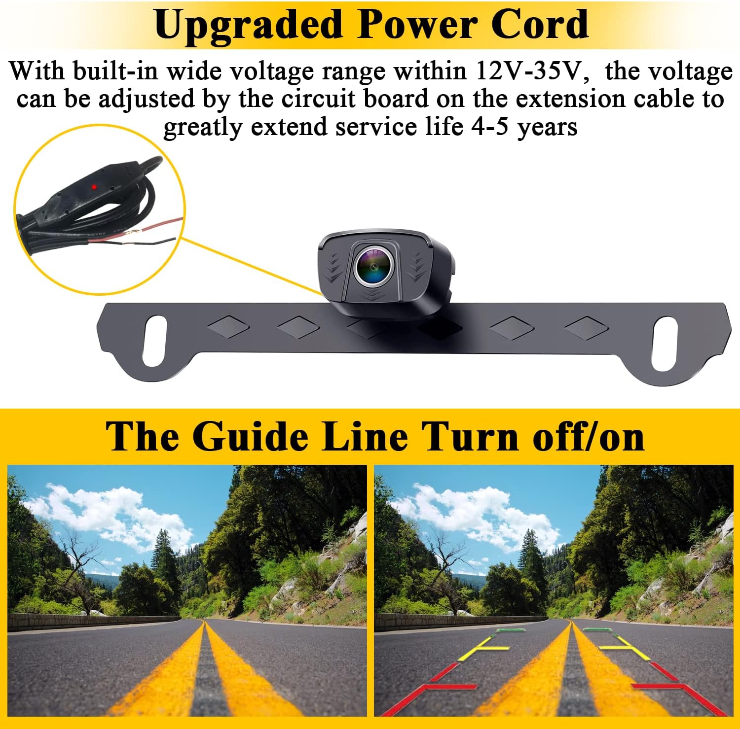 Wireless Backup Camera 5 Inch Monitor Rear View System N6204