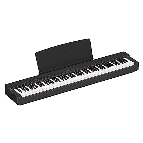 Black 88-Key Weighted Portable Digital Piano Keyboard with Music Rest, Sustain Foot Switch, Built-in Speakers, USB Connectivity A96044