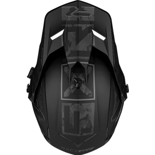 Lightweight Breath Box Stealth Black Snowmobile Helmet Y18313