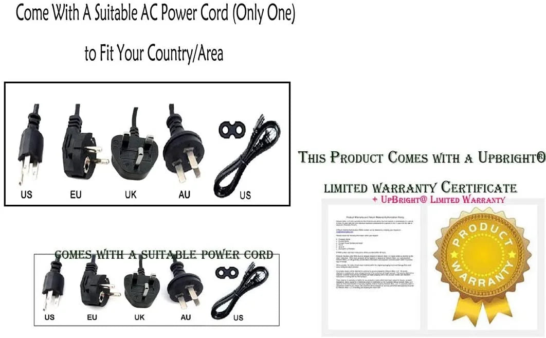 Adapter For Stationary Bicycle Power Supply Cord Charger C10804