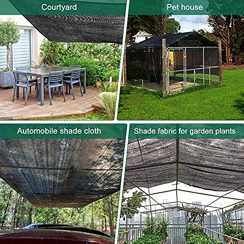40% Shade Cloth 6.5x10FT Mesh Tarp with HDPE Material and Reinforced Grommets L71050