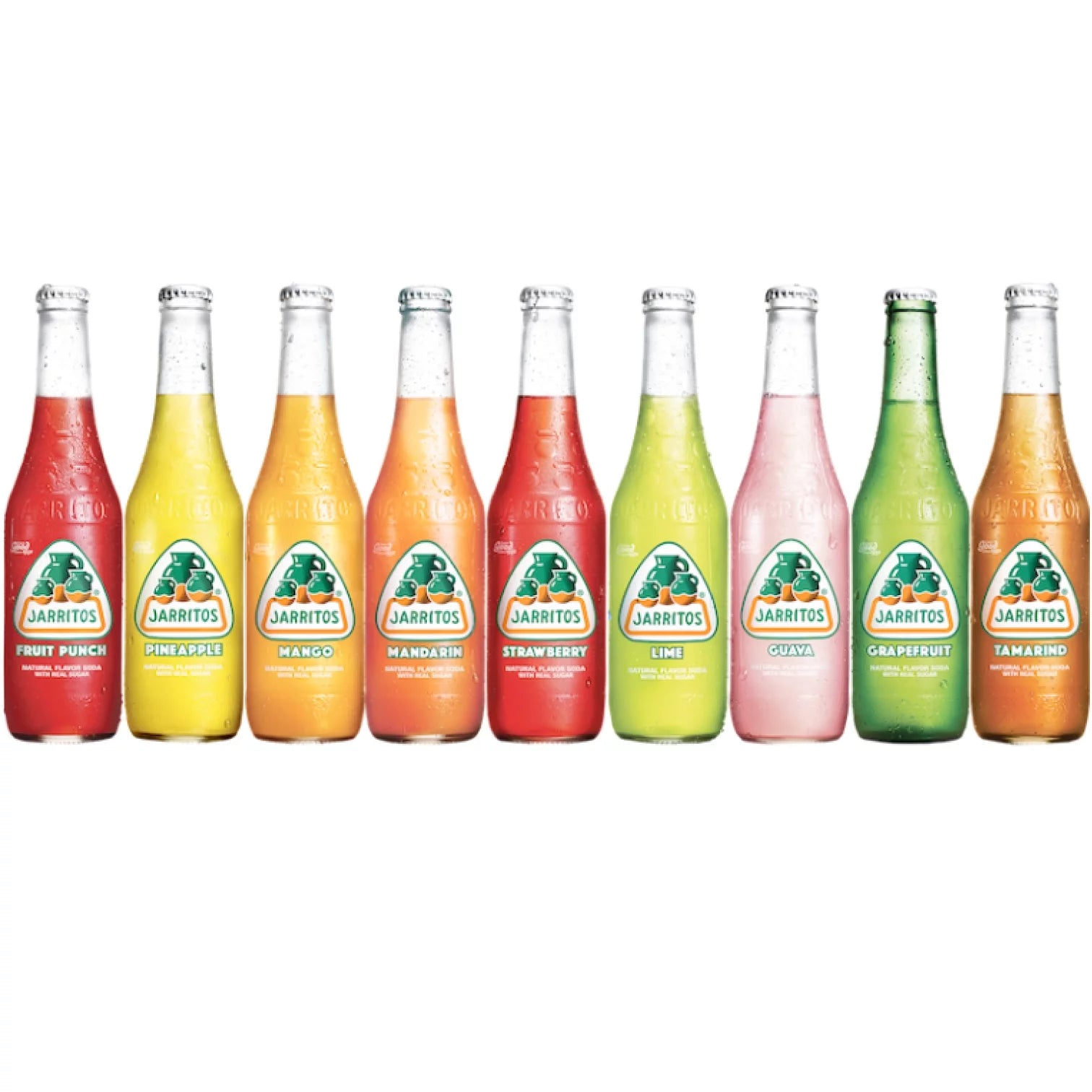 12/12.5 fl. oz. Glass Bottle Case Naturally Flavored Mexican Soda K557
