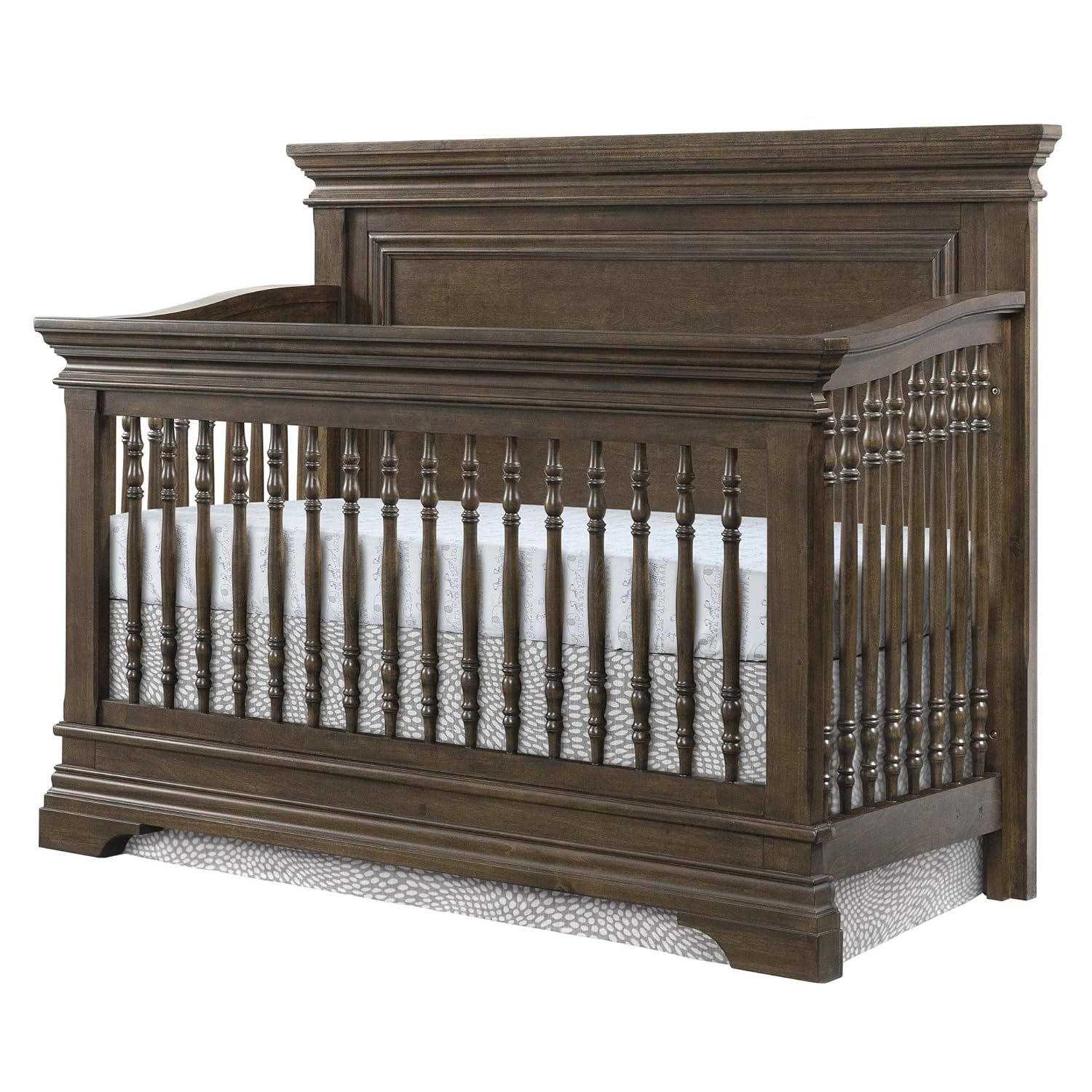 Brushed Rosewood Convertible Crib D684698