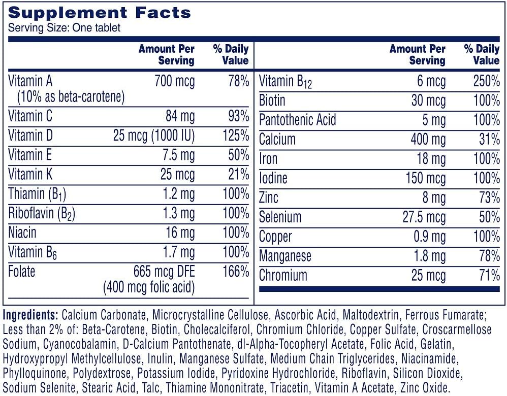 250 count Women’s Multivitamin Tablets W3053