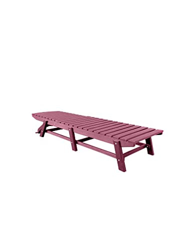Teal Folding HDPE Recycled Poly Pool Chaise Lounge P219842