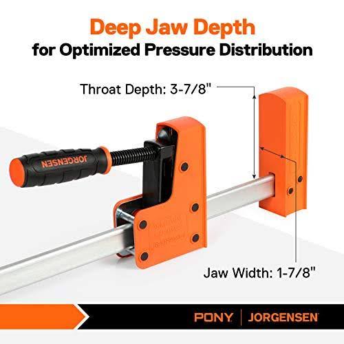 48-Inch Parallel Jaw Bar Clamp Set, 2-Pack V87875