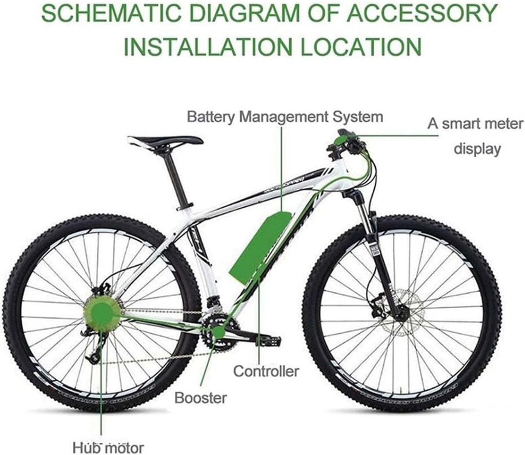 20"/24"/26"/27.5"/28"/29"/700C Front Wheel Electric Bicycle Hub Motor Conversion Kit with LCD3 Display L82275