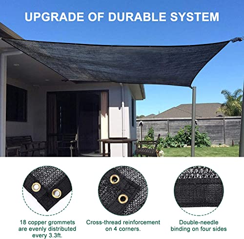 40% Shade Cloth 6.5x10FT Mesh Tarp with HDPE Material and Reinforced Grommets L71050