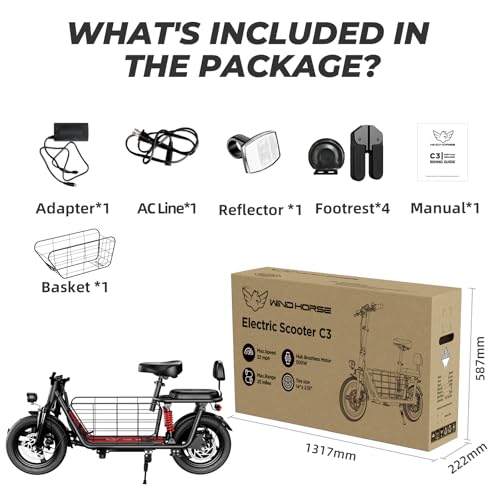 850W Peak Electric Scooter with Seat, 22MPH, 25 Miles Range, 14" Pneumatic Tire, Folding E Scooter H4861