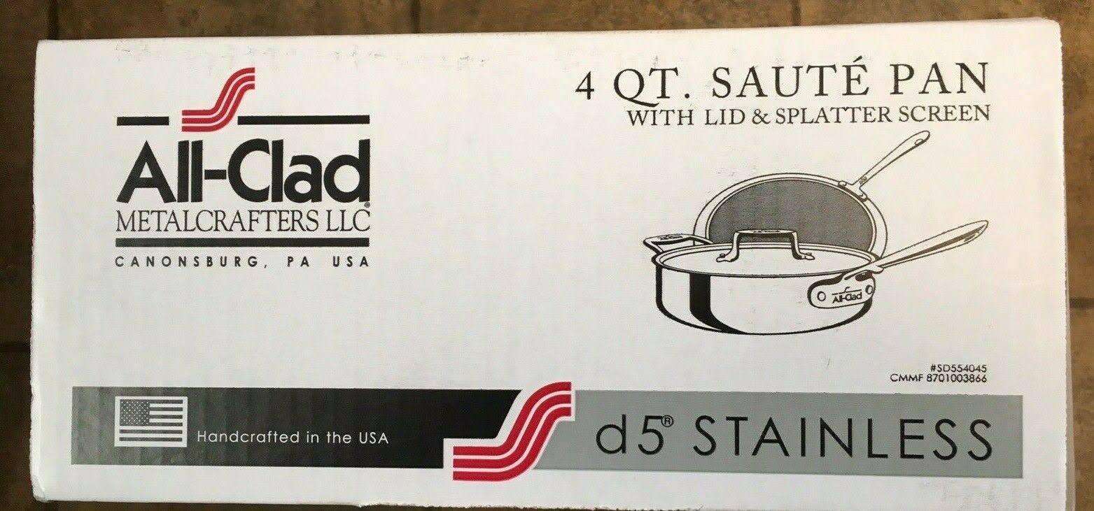 Stainless-Steel 4-Qt. Deep Saute Pan with Splatter Screen K259092