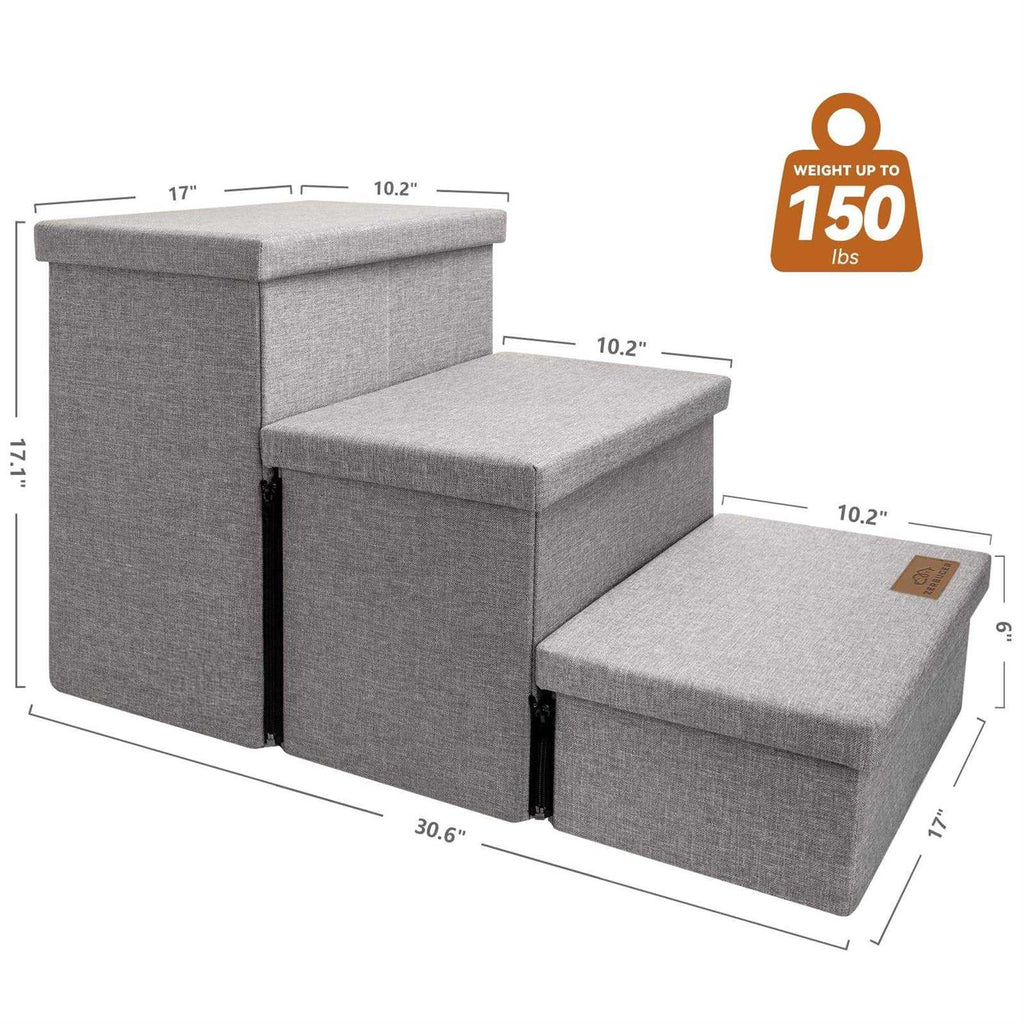 Foldable Pet Stairs with Storage T8929