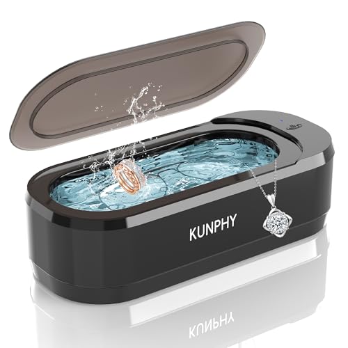 White Ultrasonic Jewelry Cleaner 12oz 46KHz Q966