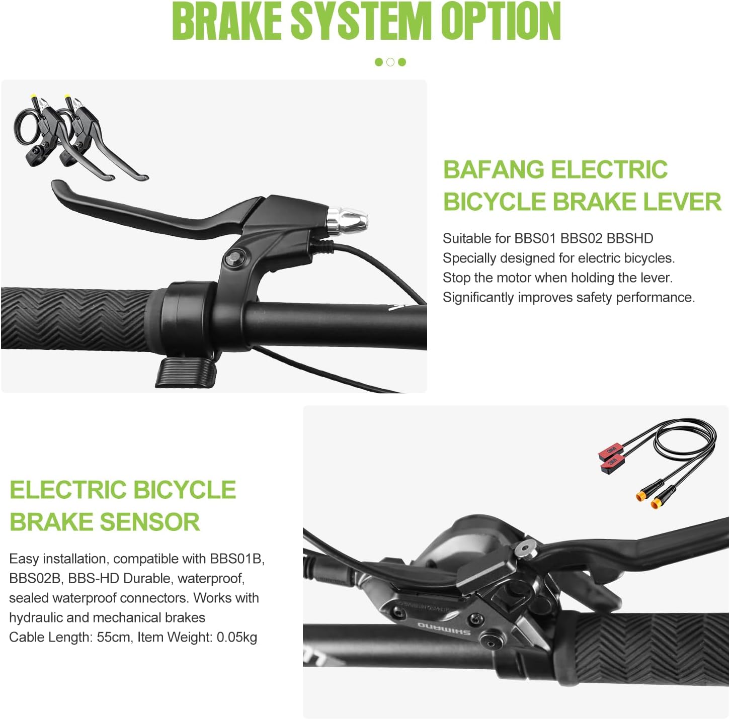 48V20AH Mid Drive Ebike Conversion Kit with Gear Sensor B49114