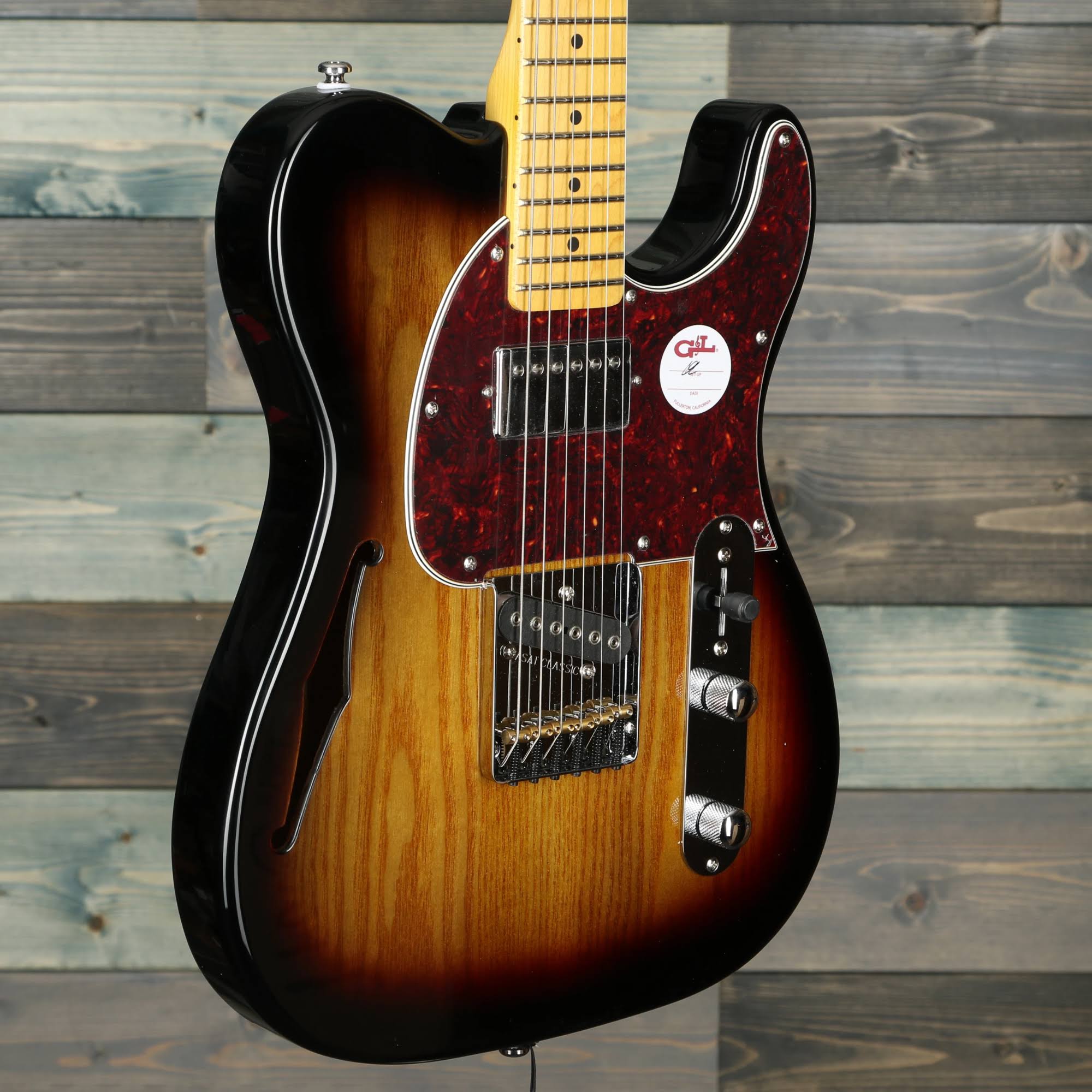 3-Tone Sunburst Semi-Hollow Electric Guitar R129913