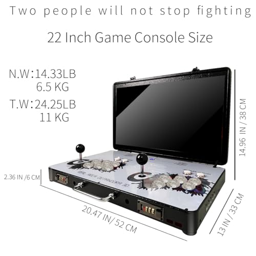 22 inch Screen Retro Electronic Game Console with Metal Box A419