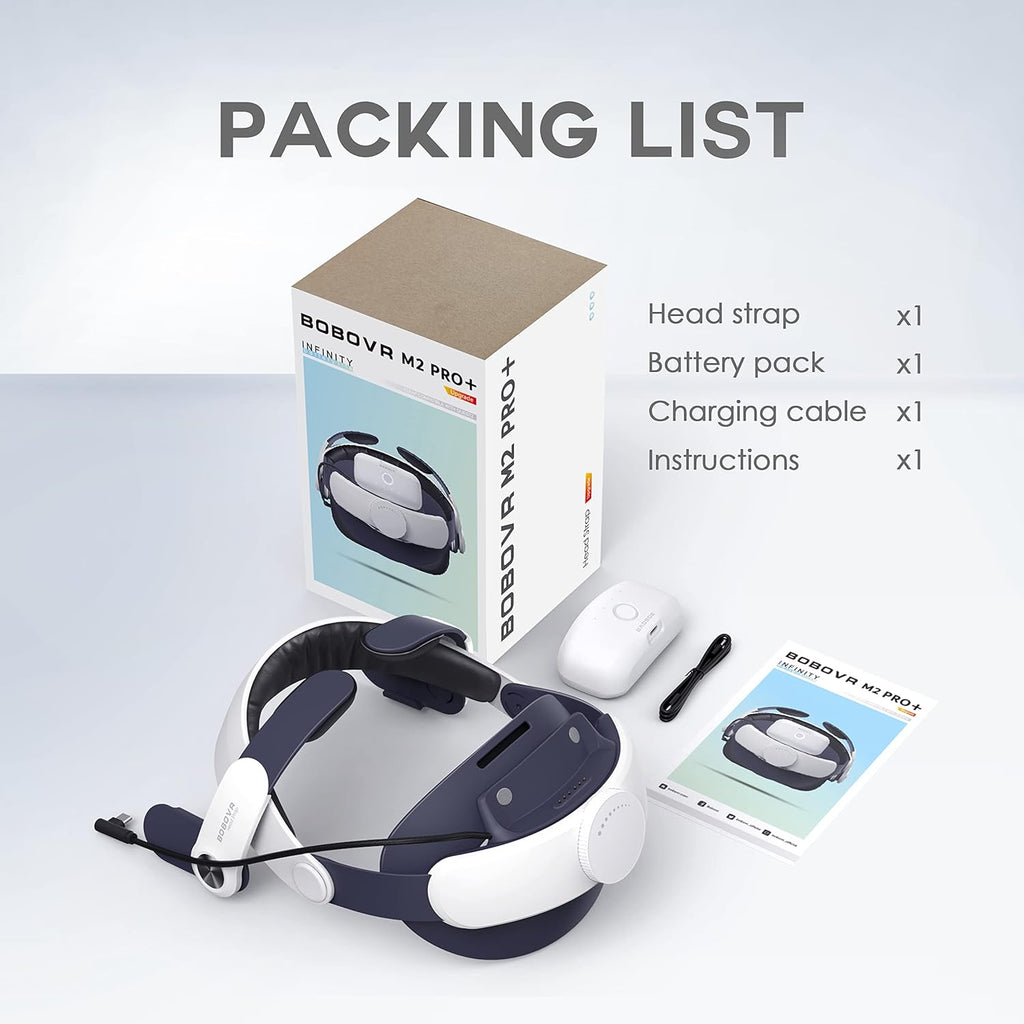 M2 Pro Battery Pack Head Strap Accessories Compatible with Quest 2 G6435