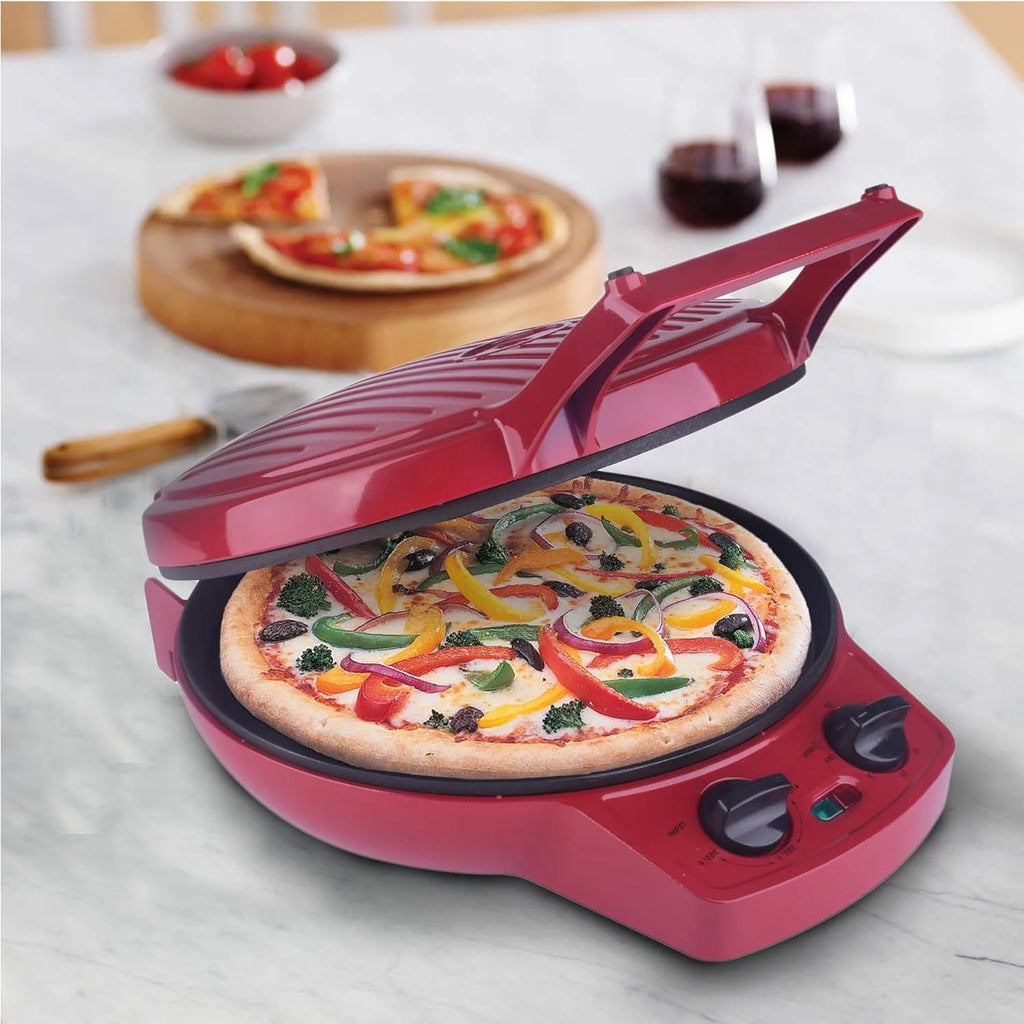 Red 12 Inch Electric Pizza Oven F964273