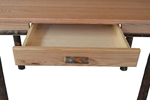Small Rectangular Walnut-Stained Hickory Writing Desk U1331