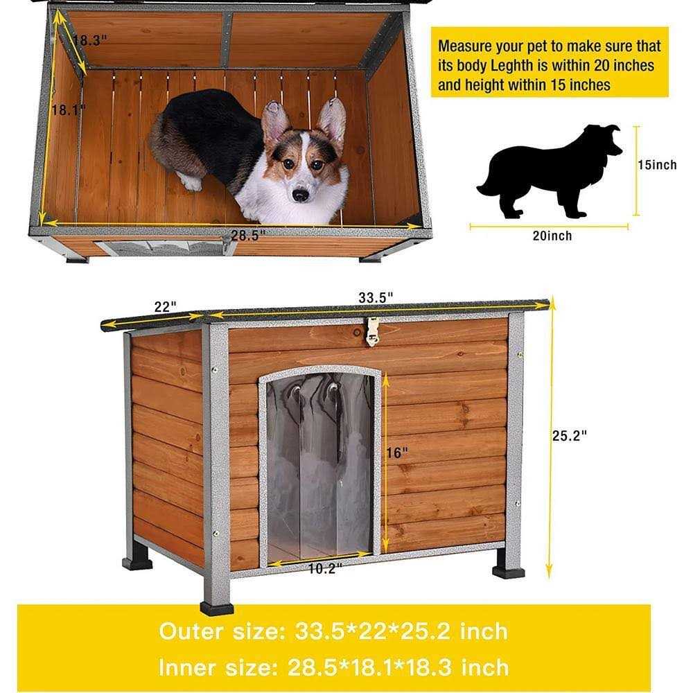 Wooden Dog Crates House with Iron Frame V813