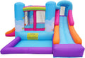 Inflatable Bounce House with Air Blower, Ball Pit, Slides, Reinforced PVC Bounce Floor U111392