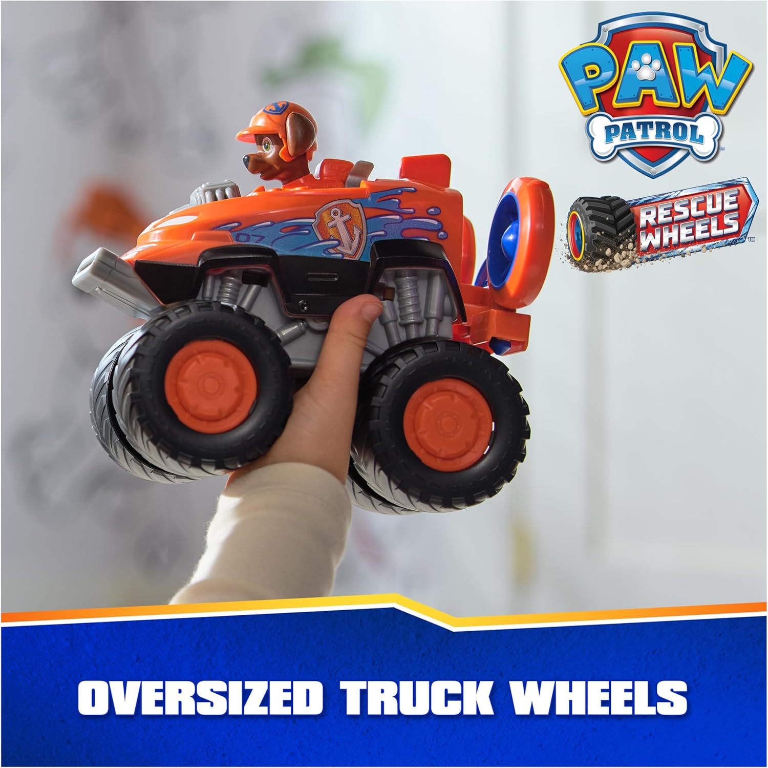 Paw Patrol Zuma’s Hovercraft Toy Truck with Projectile Launcher and Action Figure N479
