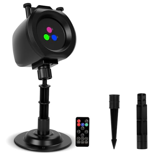 Red Green Blue Laser Motion Projector Lights with Remote F64386